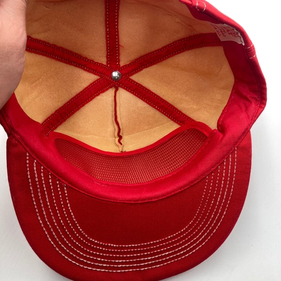 Vintage‎ Cenex Red Snapback Trucker Hat By Saint Louis Hat OS - Picture 7 of 8